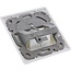 Wandcontactdoos | incl. 2x RJ45 CAT6a Keystone module | 45° opening | wit (RAL9010)