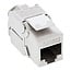 Wandcontactdoos | incl. 2x RJ45 CAT6a Keystone module | 45° opening | wit (RAL9010)