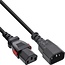 IEC Lock C13 - C14 stroomkabel voor UPS/PDU | 3x 0,75mm | zwart | 1 meter