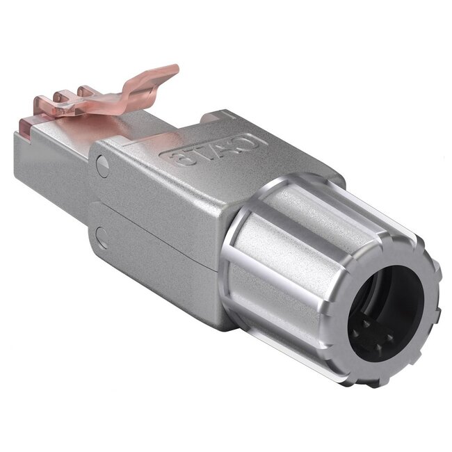 RJ45 toolless connector | CAT6 | STP | AWG22-26 | metaal | per stuk