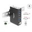 Delock Industry Hub 4 x USB 5 Gbps Type-A with 8 kV ESD protection and DIN rail mounting