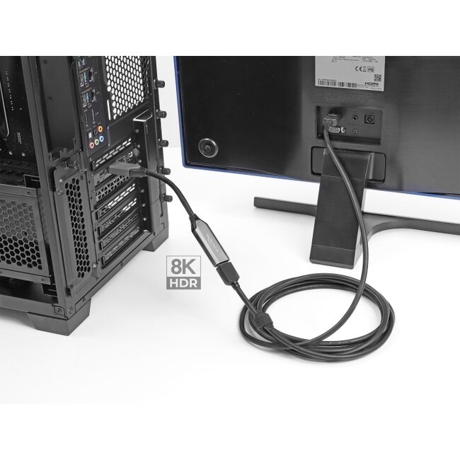 Delock Active DisplayPort 1.4 to HDMI Adapter 8K with HDR function