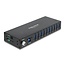 Delock Industry Hub 10 x USB 5 Gbps Type-A with 8 kV ESD protection and DIN rail mounting