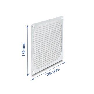 DeLOCK Delock Fan Grill 120 x 120 mm aluminum – fan dust filter with stainless steel filter mesh