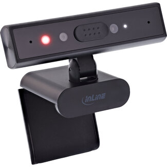 InLine® InLine® 5MP webcam, USB-C, autofocus, Windows Hello, privacy shutter
