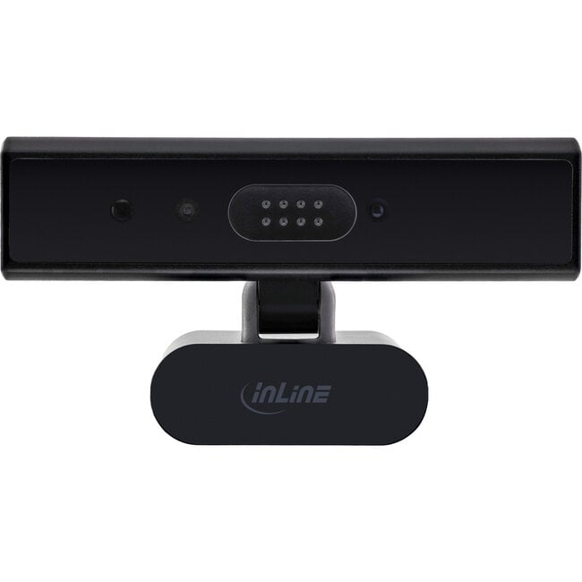 InLine® 5MP webcam, USB-C, autofocus, Windows Hello, privacy shutter