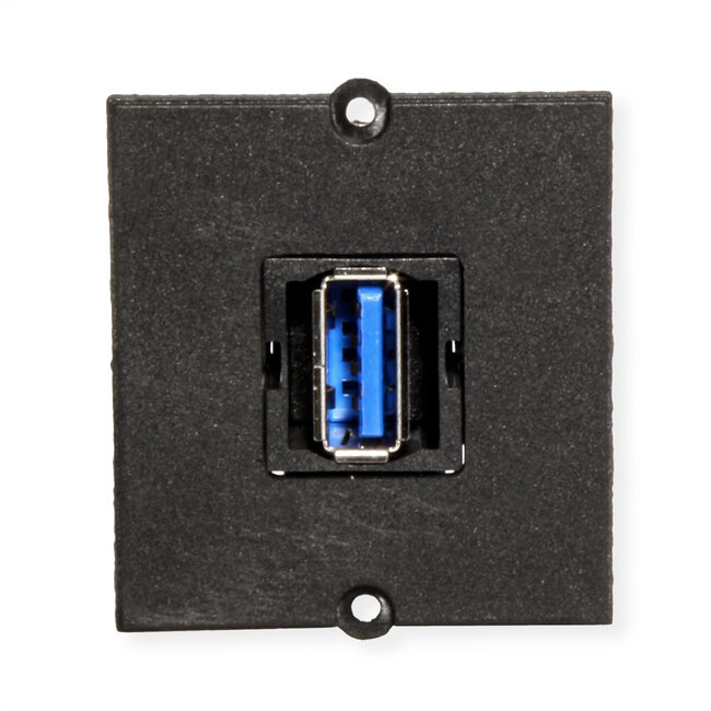 BACHMANN Frame 1xUSB 3.0, 90° uitgang zijkant