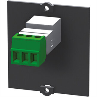 Bachmann BACHMANN frame mini-jack 3,5 mm stereo , Schroefaansluitingen