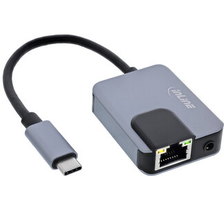 InLine® InLine® USB-C 3-in-1 adapter, Gigabit, audio, PD 3.0