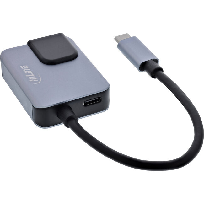 InLine® USB-C 3-in-1 adapter, Gigabit, audio, PD 3.0