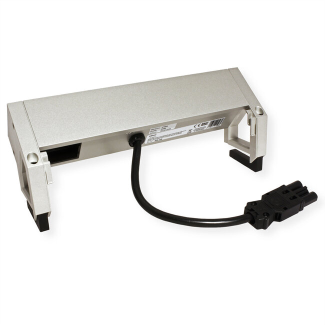 BACHMANN DESK2 2x geaard stopcontact 1x USB oplader 1x ABD, GST18 Inox