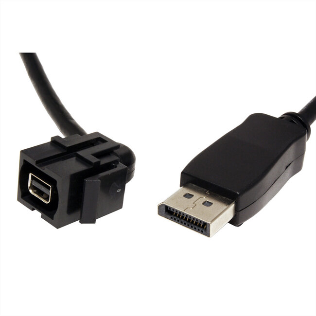 BACHMANN Keystone Mini Displayport/Displayport, zwart