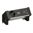 BACHMANN DESK2 ALU ZWART 1x geaard stopcontact 1x USB oplader GST18