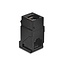 Delock Keystone Module Coupler RJ14 jack to RJ14 jack Cat.3 90° angled plastic black