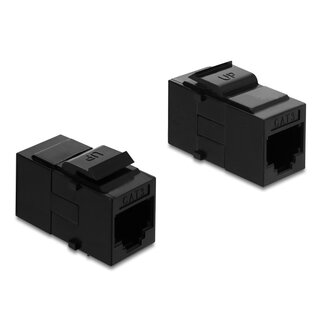 DeLOCK Delock Keystone Module Coupler RJ14 jack to RJ14 jack Cat.3 plastic black