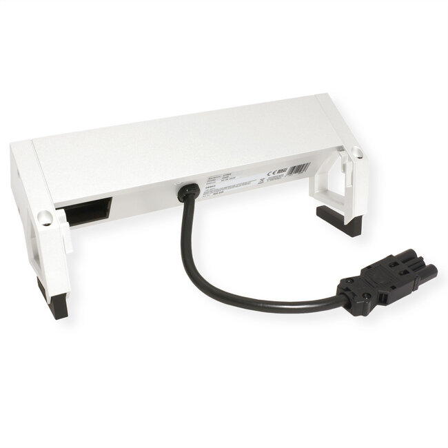 BACHMANN DESK2 2x geaard stopcontact 1x USB oplader 1x ABD GST18, wit