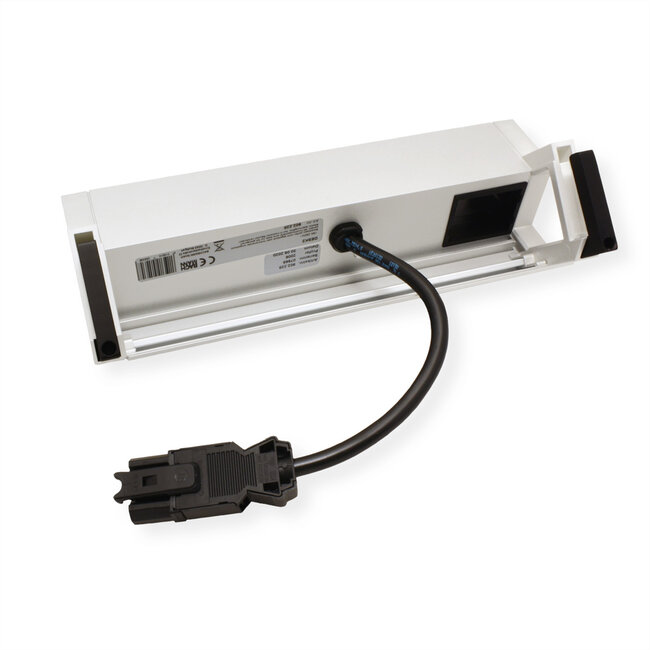 BACHMANN DESK2 2x geaard stopcontact 1x USB oplader 1x ABD GST18, wit