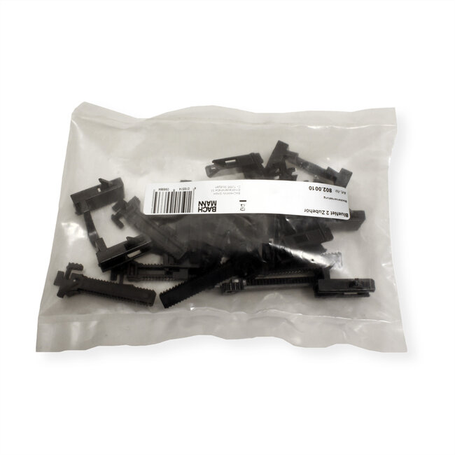 BACHMANN PDU slot voor C13/C19 aansluitingen, 6 stuks, zwart