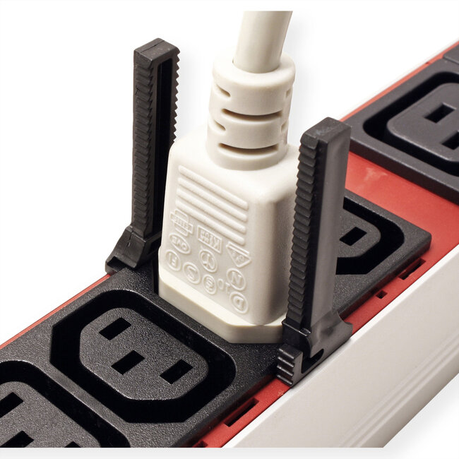 BACHMANN PDU slot voor C13/C19 aansluitingen, 6 stuks, zwart