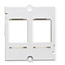 BACHMANN Custom module frame 2x Keystone, wit