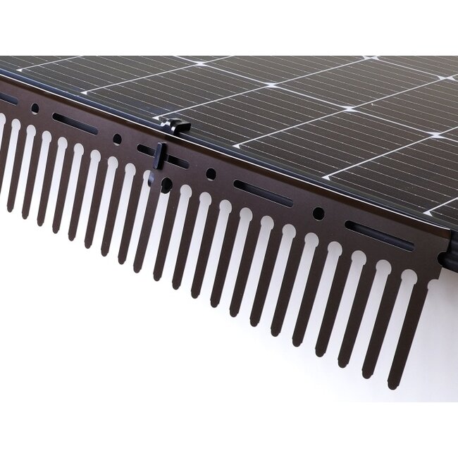 Delock Clamp for Animal Repellent Barrier / Pigeon Repellent for Photovoltaic Solar Modules plastic