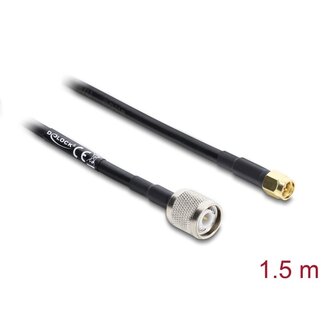 DeLOCK Delock Antenna Cable TNC plug to SMA plug RG-58 1.5 m