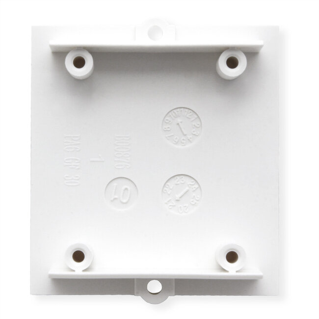 BACHMANN afdekraam met schroefkoepel wit