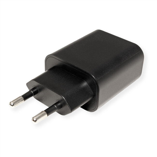 VALUE USB oplader met eurostekker, 1 poort (Type-C PD), 25W