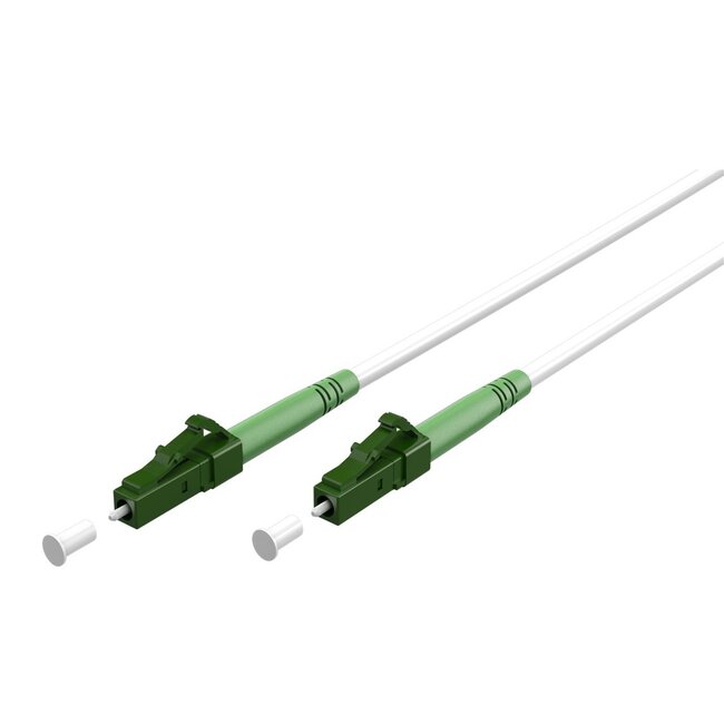 LC/APC Simplex FTTH kabel | OS2 | geel | LSZH | 7,5 meter