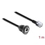 Delock Cable RJ12 plug to RJ12 jack for installation 1 m black