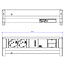 BACHMANN DESK 2x geaard stopcontact 1x USB lader 1x ABD, 0 m