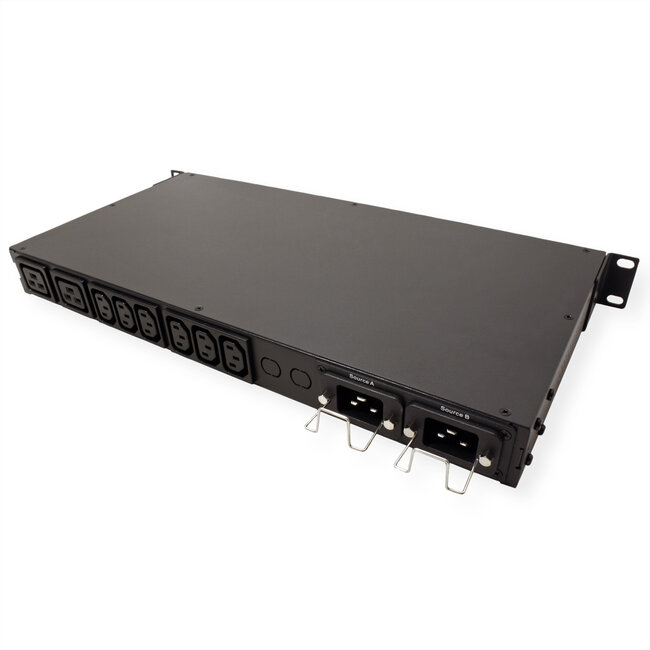 ROLINE 19" automatische omschakelaar, 2x C20 / 6x C13 + 2x C19, 16A