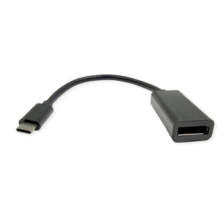 Roline ROLINE Display Adapter USB Typ C - DP, ST/BU, 8K60, 0,13 m