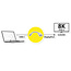 ROLINE Display Adapter USB Typ C - DP, ST/BU, 8K60, 0,13 m