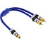 InLine® Cinch-Y kabel, 1x Cinch female naar 2x Cinch male, 0,25m