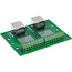 InLine® klemmenblok, 2x RJ45 aansluiting, recht, voor DIN-rail