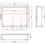 InLine® Kleine onderdelenbak, 4 compartimenten, afmetingen: 180x140x40mm, oranje