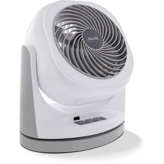 InLine InLine® SmartHome WLAN tafelventilator, draaibaar, wit-grijs