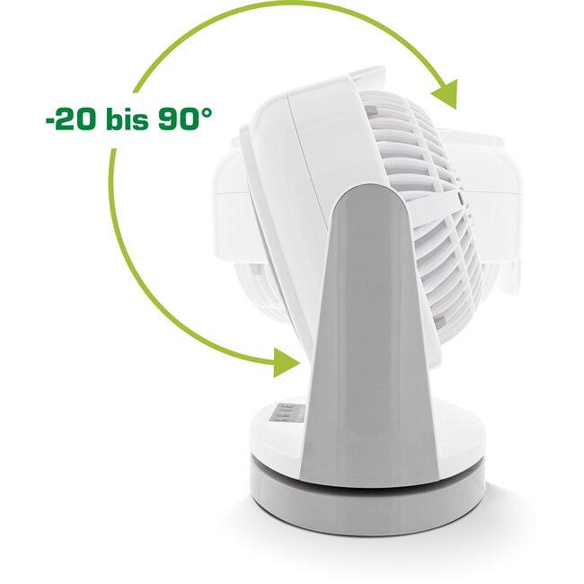 InLine® SmartHome WLAN tafelventilator, draaibaar, wit-grijs