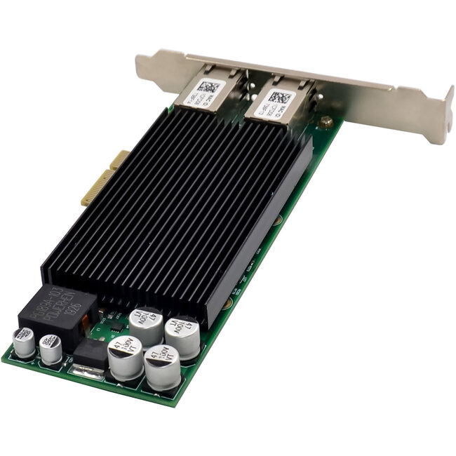 InLine® Dual Gigabit netwerkkaart, 2x RJ45 1 Gb/s, PCIe x4, PoE+