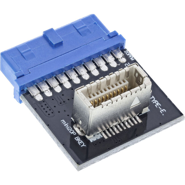 InLine® USB 3.0 naar USB 3.1 Adapter voorpaneel Key-B intern