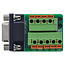 InLine® aansluitblok D-Sub 9 bus, veerklem, schroefvergrendeling