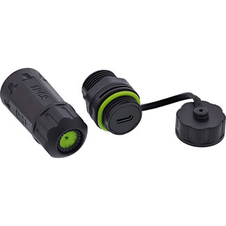 InLine InLine® USB-C koppelaar, kort, IP68, 2x USB-C-aansluiting, afgeschermd