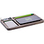 InLine® WoodCharge-Organiser met geïntegreerd Qi-oplaadoppervlak van walnoothout