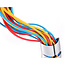 InLine® kabelgoot flexibel, verticaal voor tafels,0,80m,zilver