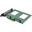 InLine® PCIe kaart naar 2x interne U.2 NVMe SFF-8639 - Bifurcatie, PCIe x8