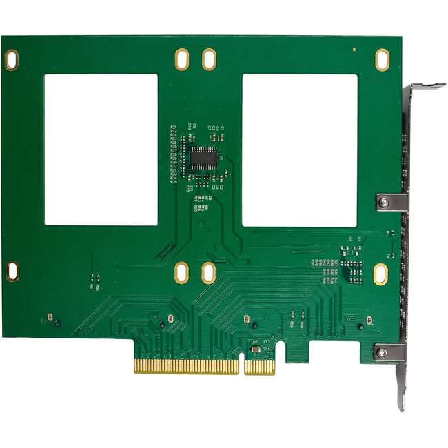 InLine® PCIe kaart naar 2x interne U.2 NVMe SFF-8639 - Bifurcatie, PCIe x8