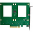 InLine® PCIe kaart naar 2x interne U.2 NVMe SFF-8639 - Bifurcatie, PCIe x8