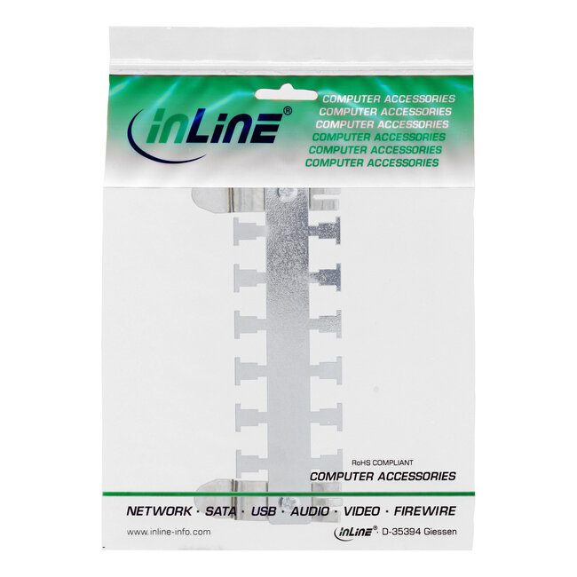 InLine® kabelmanagementstrip voor montage op bovenkaprail (TS35) metaal