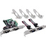 InLine® PCIe 4-poorts RS-232 kaart, 4x D-Sub 9 connector, incl. laag profiel